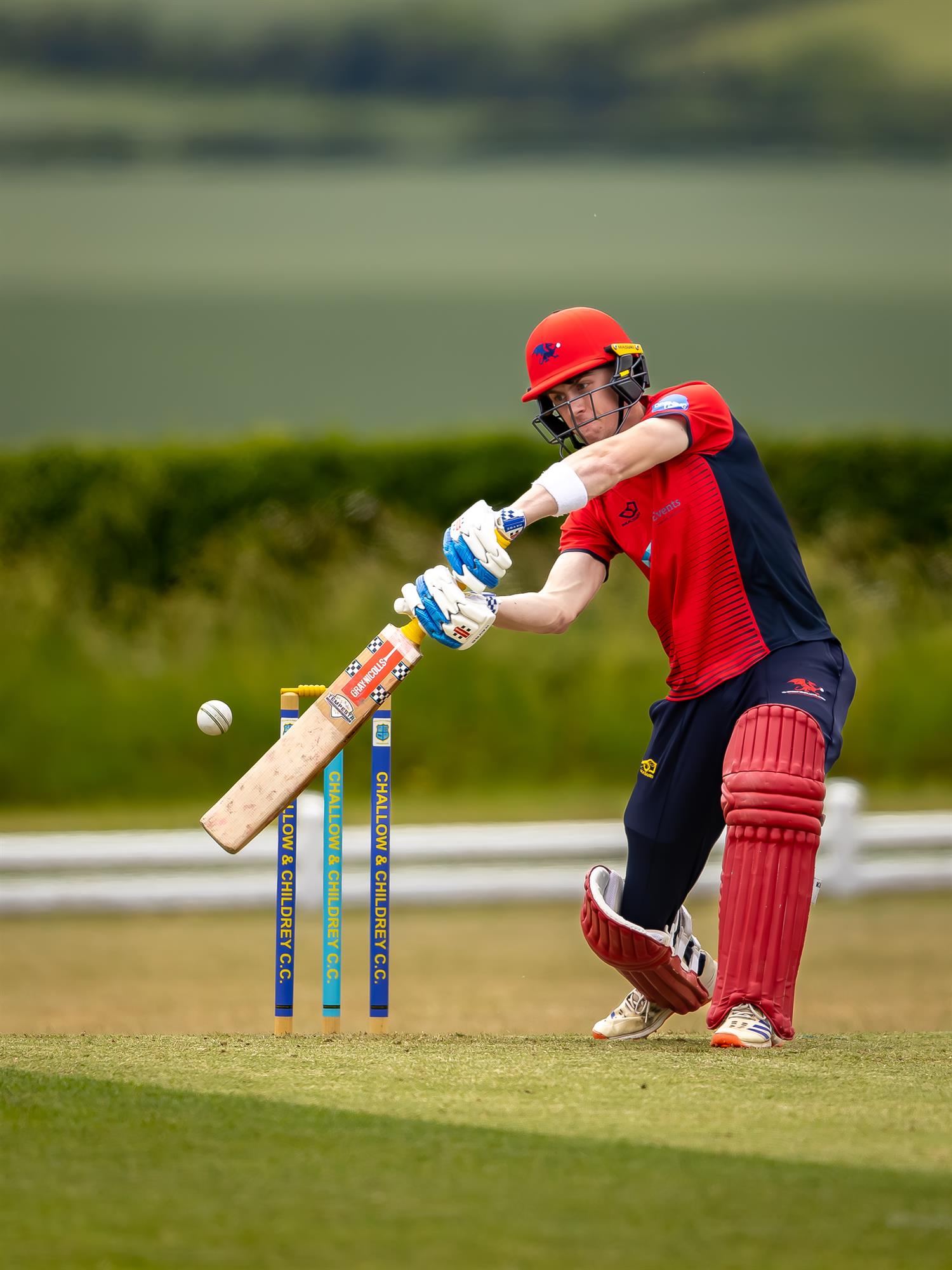 Owain Baxter was Wales NC's top scorer with 83 runs from 52 balls in the first of two NCCA Dojo T20 matches against Oxfordshire at Challow & Childrey Cricket Club on May 31st, 2026.