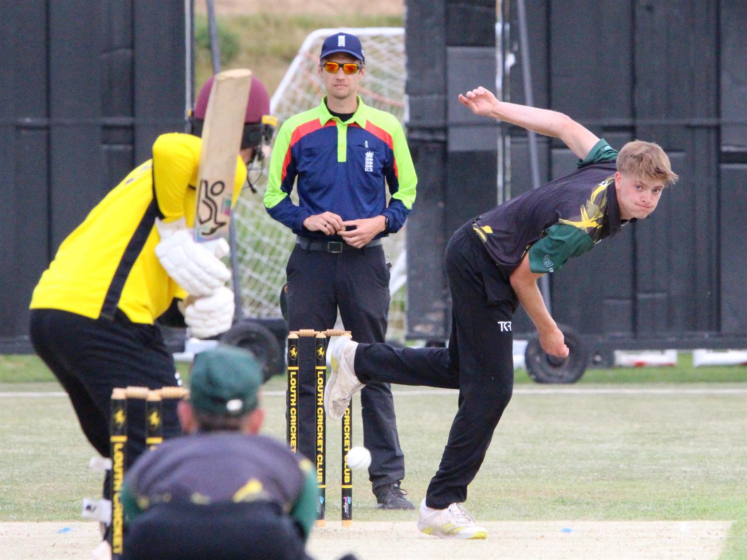Lincolnshire v Hertfordshire, NCCA T20 Group 2 match, held at Louth CC on 31/05/2026 .
Tom Currie of Lincolnshire bowling another fine spell.