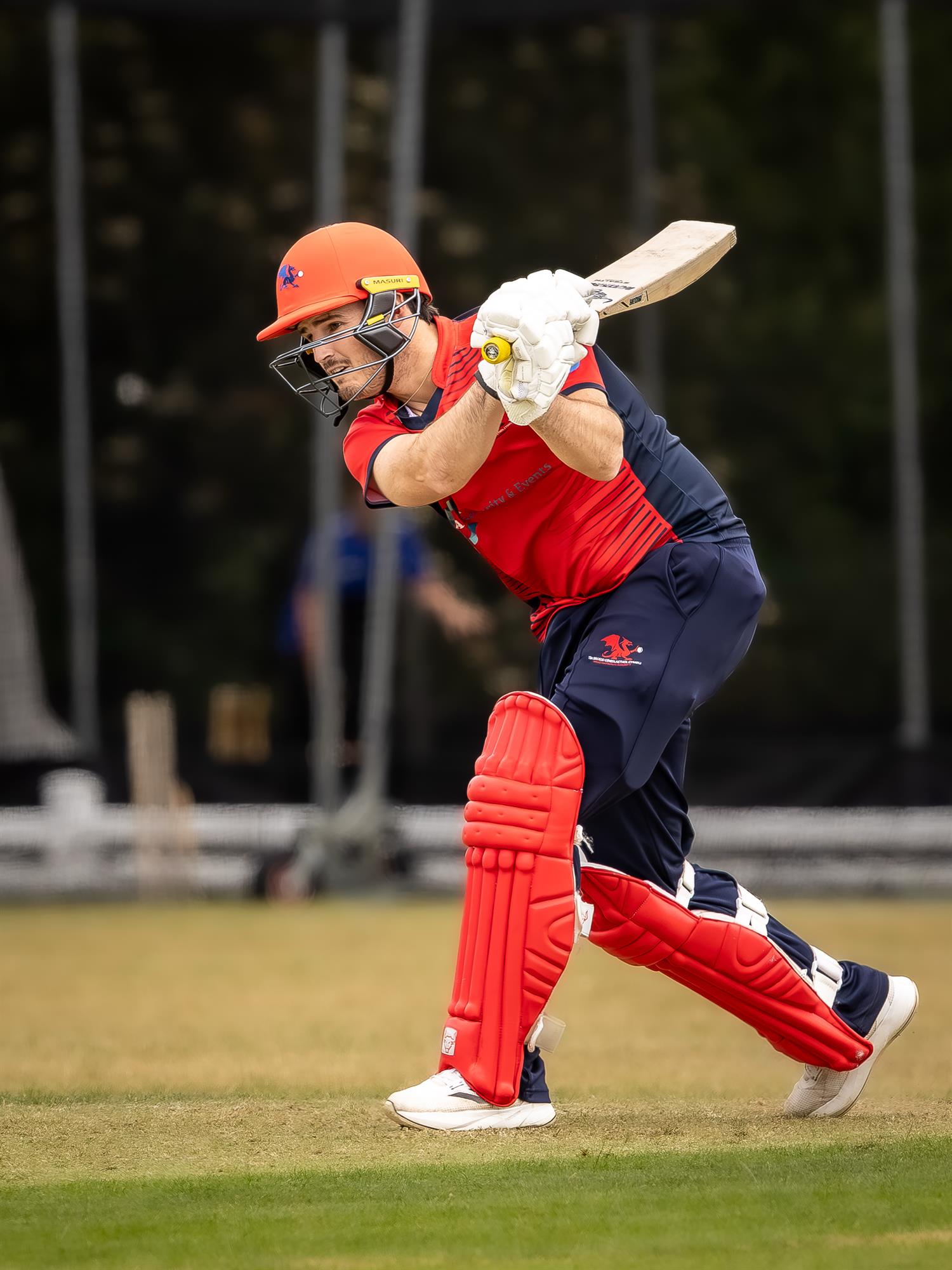 Wales NC's captain Rhodri Lewis top scored with 76 runs from 32 balls in the second of two NCCA Dojo T20 matches against Oxfordshire at Challow & Childrey Cricket Club on May 31st, 2026.