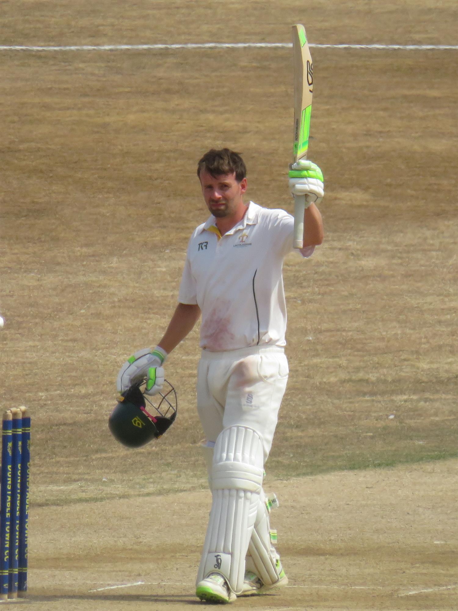 Bedfordshire v Lincolnshire, NCCA Cluberly Eastern Div 2 match, held at Dunstable Town Cricket Club on 02/08/2026 .
Sam Evans of Lincolnshire reaches a well constructed century on day two.
