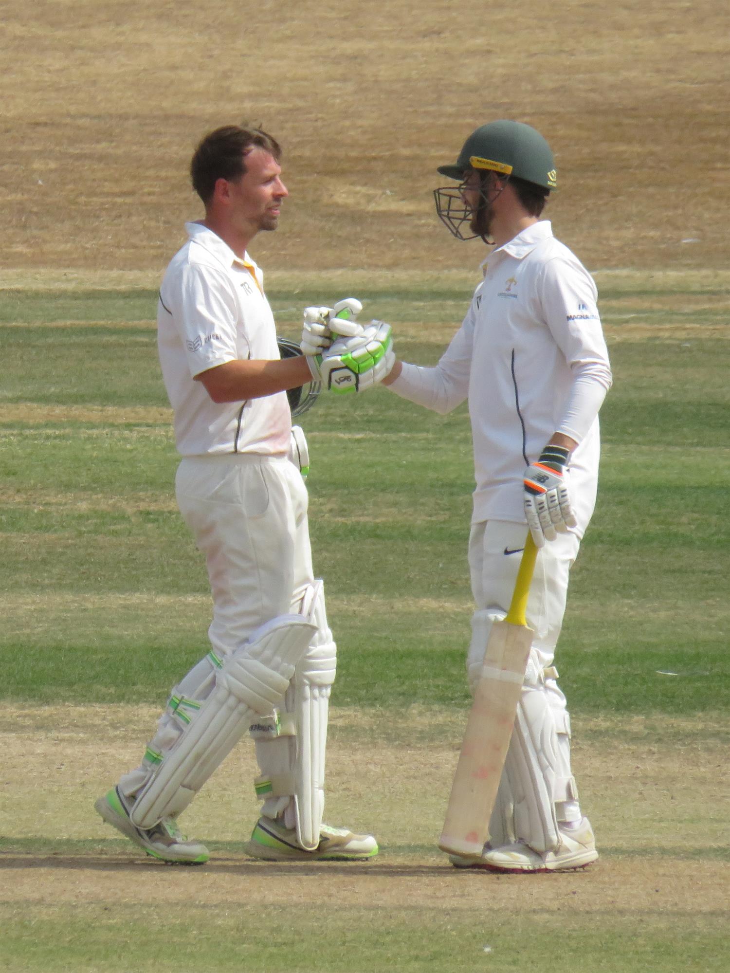 Bedfordshire v Lincolnshire, NCCA Cluberly Eastern Div 2 match, held at Dunstable Town Cricket Club on 02/08/2026 .
Sam Evans (left ) 154 runs and Tom Keast (right) 84 runs also shared in a 143 run partnership for the third wicket of the Lincolnshire innings.