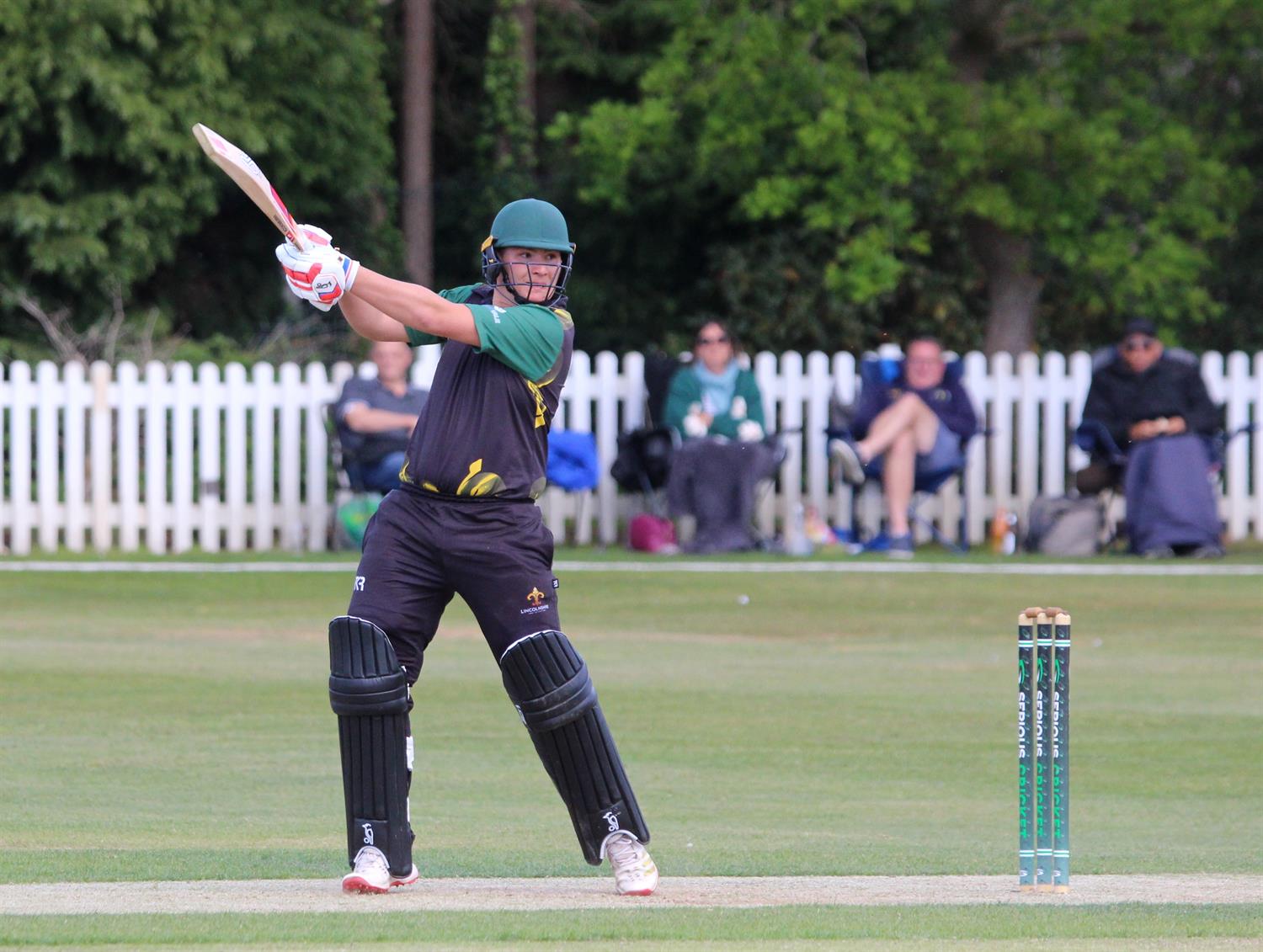 Lincolnshire v Norfolk, NCCA Trophy Group 2 match, held at Woodhall Spa on 10/05/2026 .
James Laud batting v Norfolk.