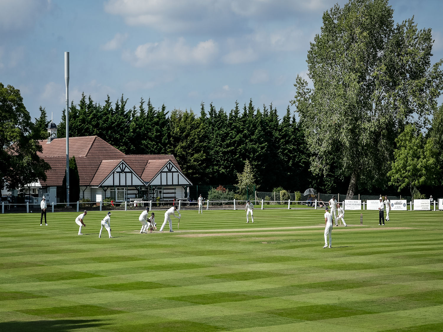 The first day of the Durant Cricket National Counties Championship final between Devon and Buckinghamshire in progress at West Bromwich Dartmouth Cricket Club on September 3rd, 2023.