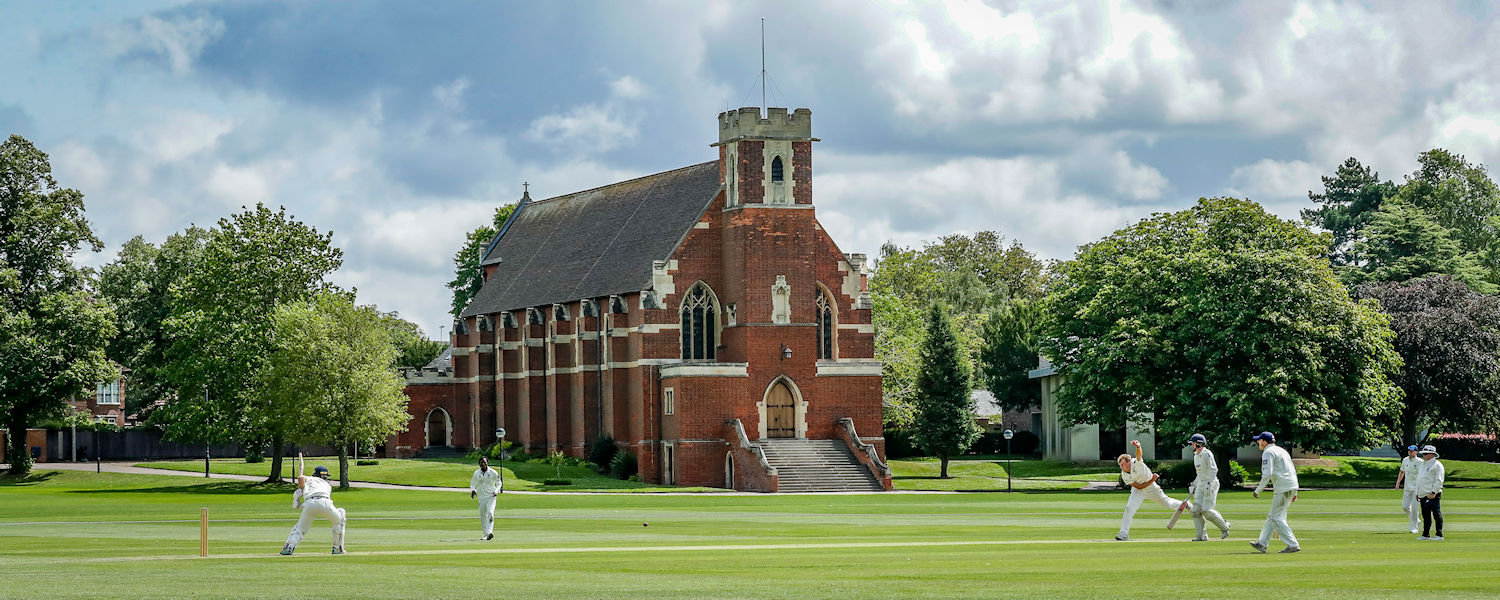 The Durant Cricket National Counties Championship match between Bedfordshire and Northumberland taking place in the grounds of Bedford School July 23rd, 2023.
