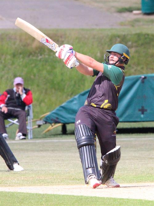 Lincolnshire v Hertfordshire, NCCA T20 Group 2 match, held at Louth CC on 31/05/2026 .
James Laud hits out for Lincolnshire C.C.C.