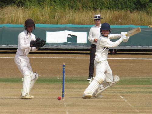 Bedfordshire v Lincolnshire, NCCA Cluberly Eastern Div 2 match, held at Dunstable Town Cricket Club on 02/08/2026 .
Lincolnshire wicket keeper Finn Brookes six victims in the Bedfordshire innings today.
