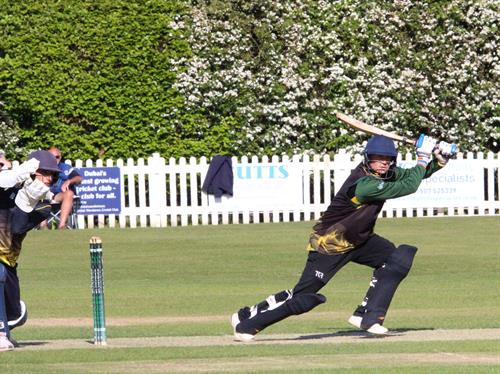 Lincolnshire v Norfolk, NCCA Trophy Group 2 match, held at Woodhall Spa on 10/05/2026 .
Jake Ludlam of Lincolnshire, playing his shots.