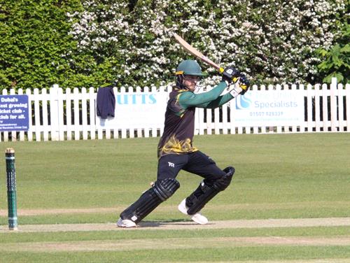 Lincolnshire v Norfolk, NCCA Trophy Group 2 match, held at Woodhall Spa on 10/05/2026 .
Tom Keast of Lincolnshire, a fine shot.