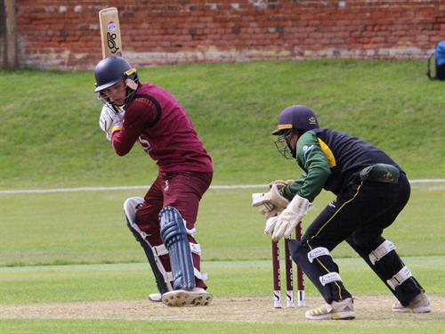 Suffolk v Lincolnshire, NCCA T20 Group 2 match, held at Friars Road, Hadleigh on 14/06/2026 .
Alex Garner-Steel, keeping wicket on his senior debut for Lincolnshire C.C.C.