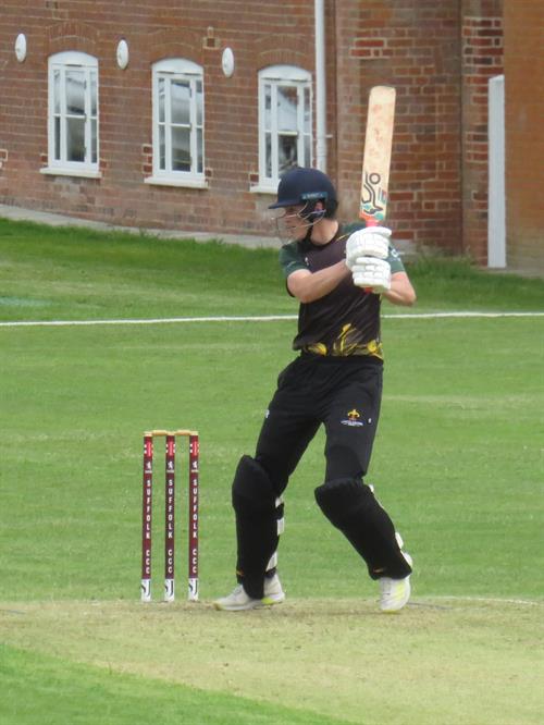 Suffolk v Lincolnshire, NCCA T20 Group 2 match, held at Friars Road, Hadleigh on 14/06/2026 .
Tom Shephard batting for Lincolnshire, 18 runs including two sixes.