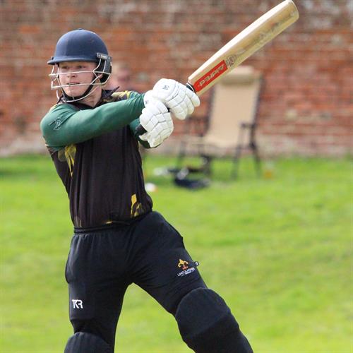 Suffolk v Lincolnshire, NCCA T20 Group 2 match, held at Friars Road, Hadleigh on 14/06/2026 .
Freddie Gosnell of Lincolnshire, plays through the off side.