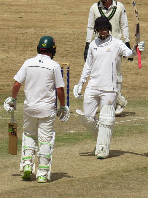 Hertfordshire v Lincolnshire, NCCA Cluberly Eastern Div 2 match, held at Lucas Lane on 26/07/2026 .
Sam Jarvis of Lincolnshire C.C.C. acknowledges the applause on making his maiden fifty for the Senior Championship Team.